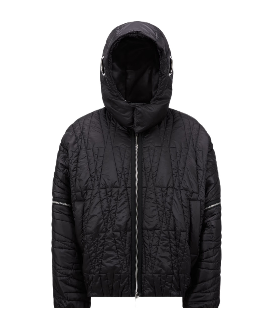 Moncler X Willow Smith Long-sleeved Down Jacket In Black