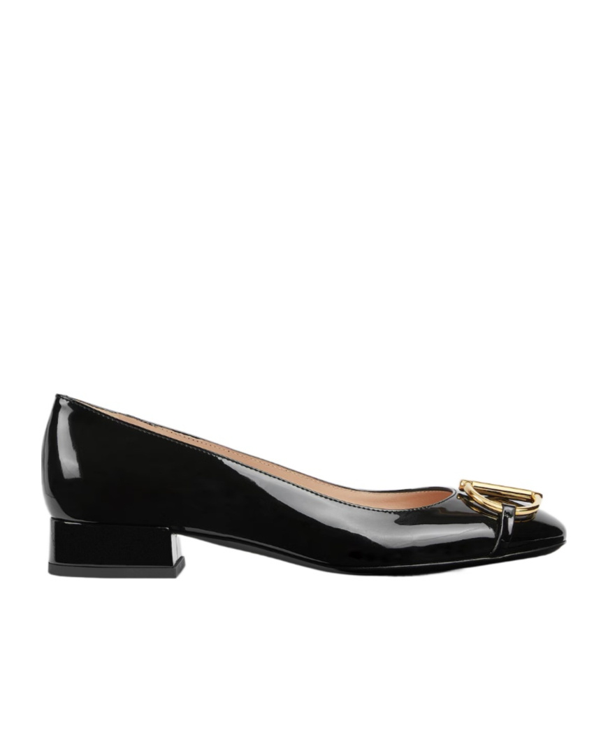 Gucci Women's Ballet Flat With Half Horsebit In Black