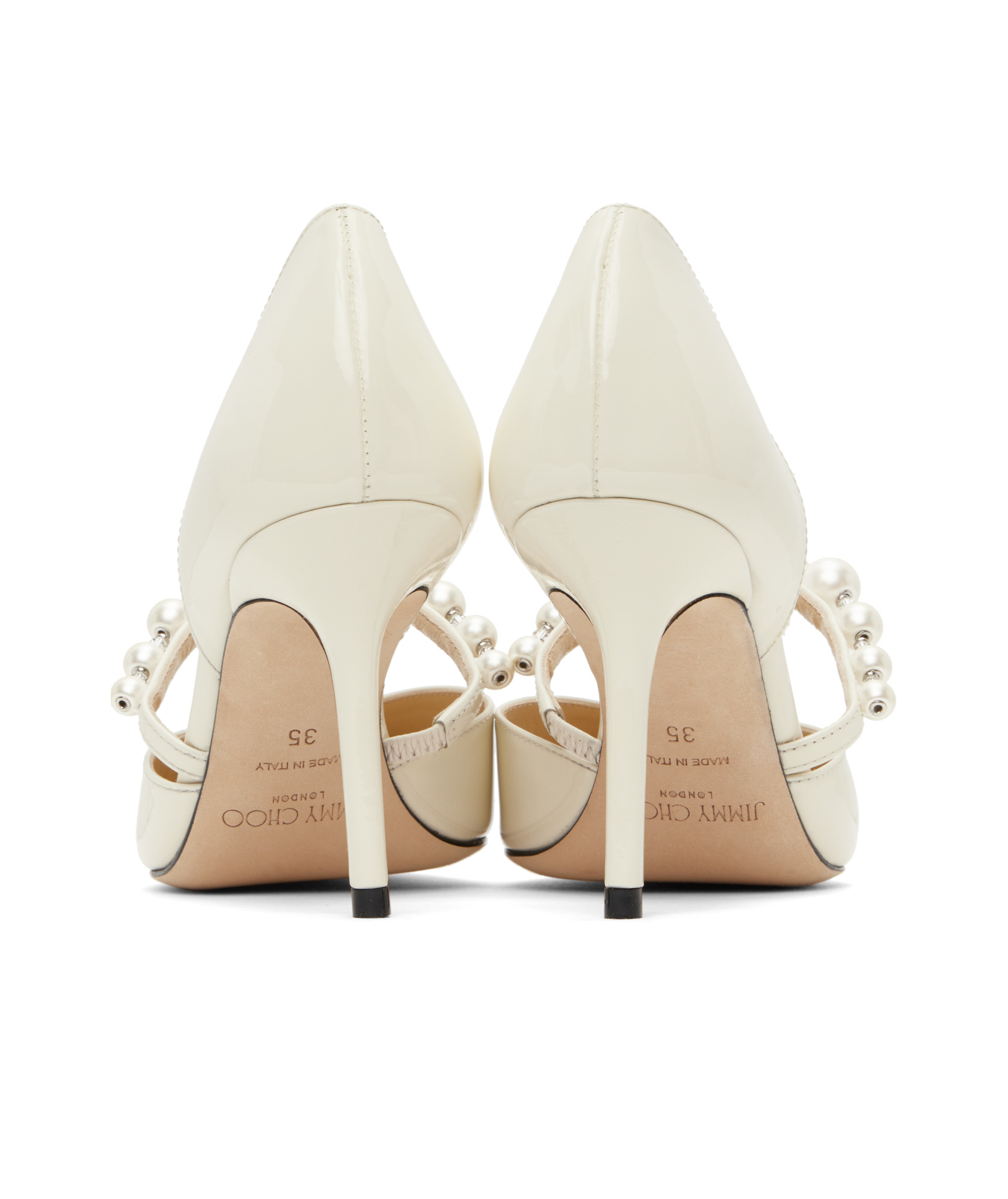 Jimmy Choo Pointed High Heels In White