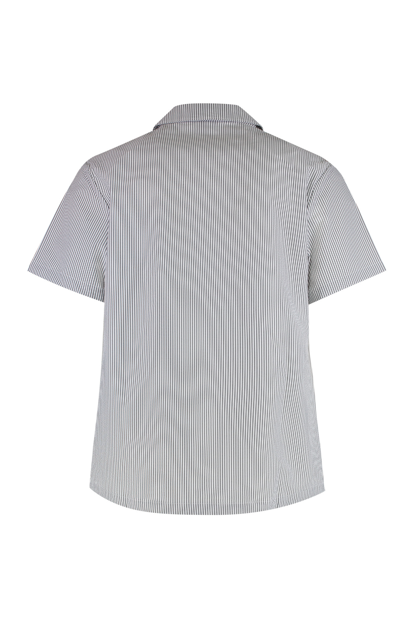 Hugo Boss Boss Technical Fabric Shirt In Gray