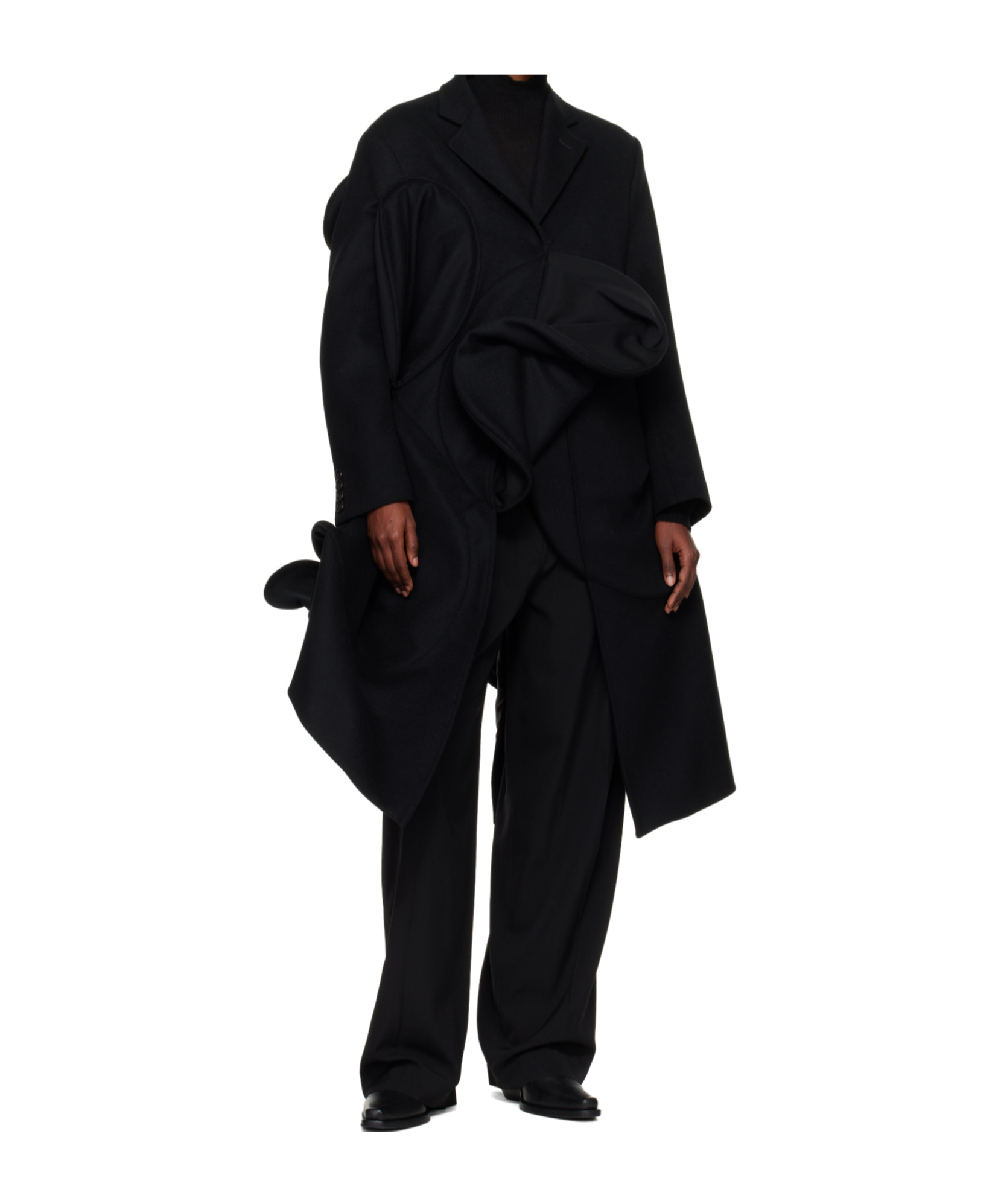 Junya Watanabe Structured Coat In Black