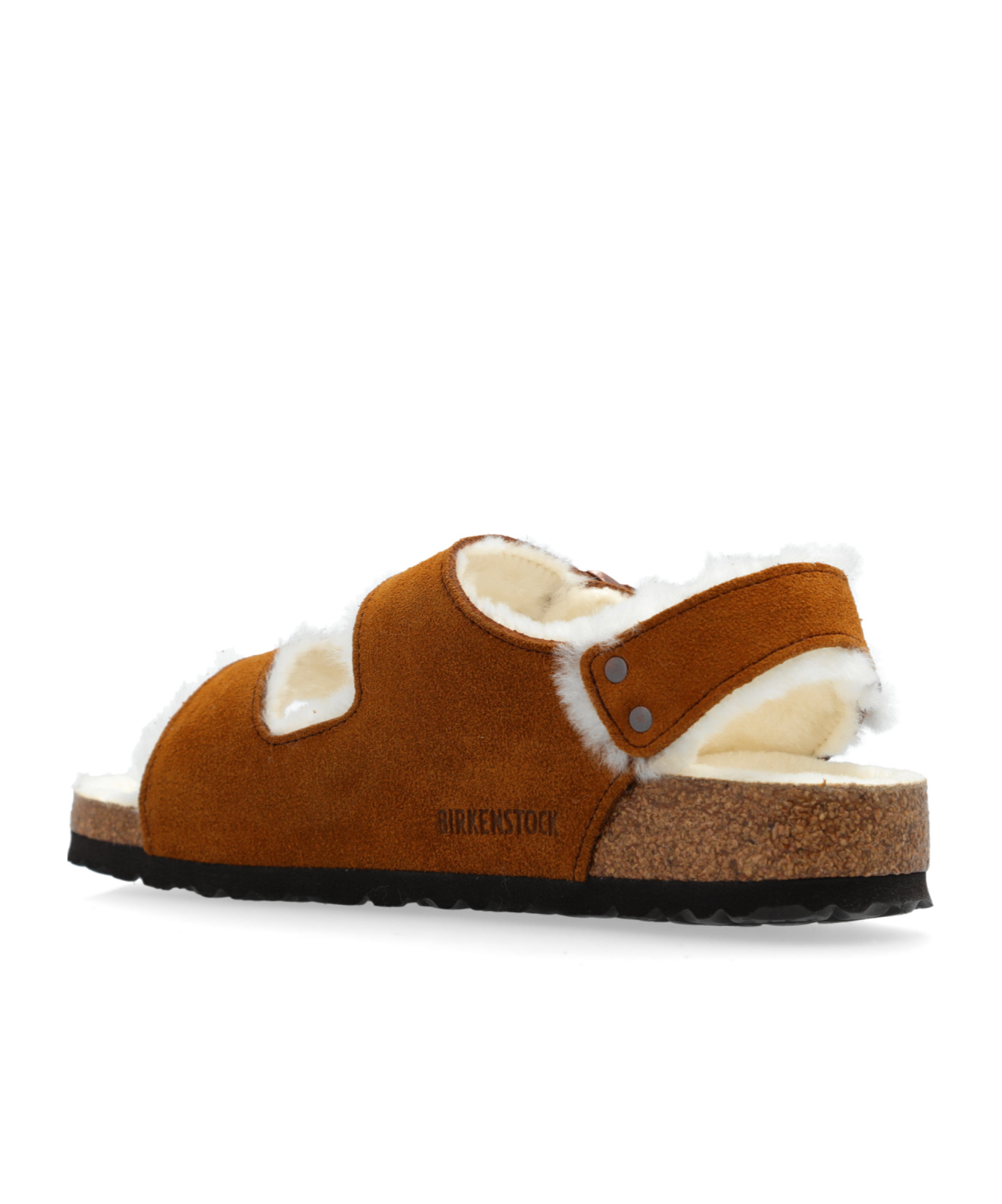 Birkenstock Milan Shearling In Brown