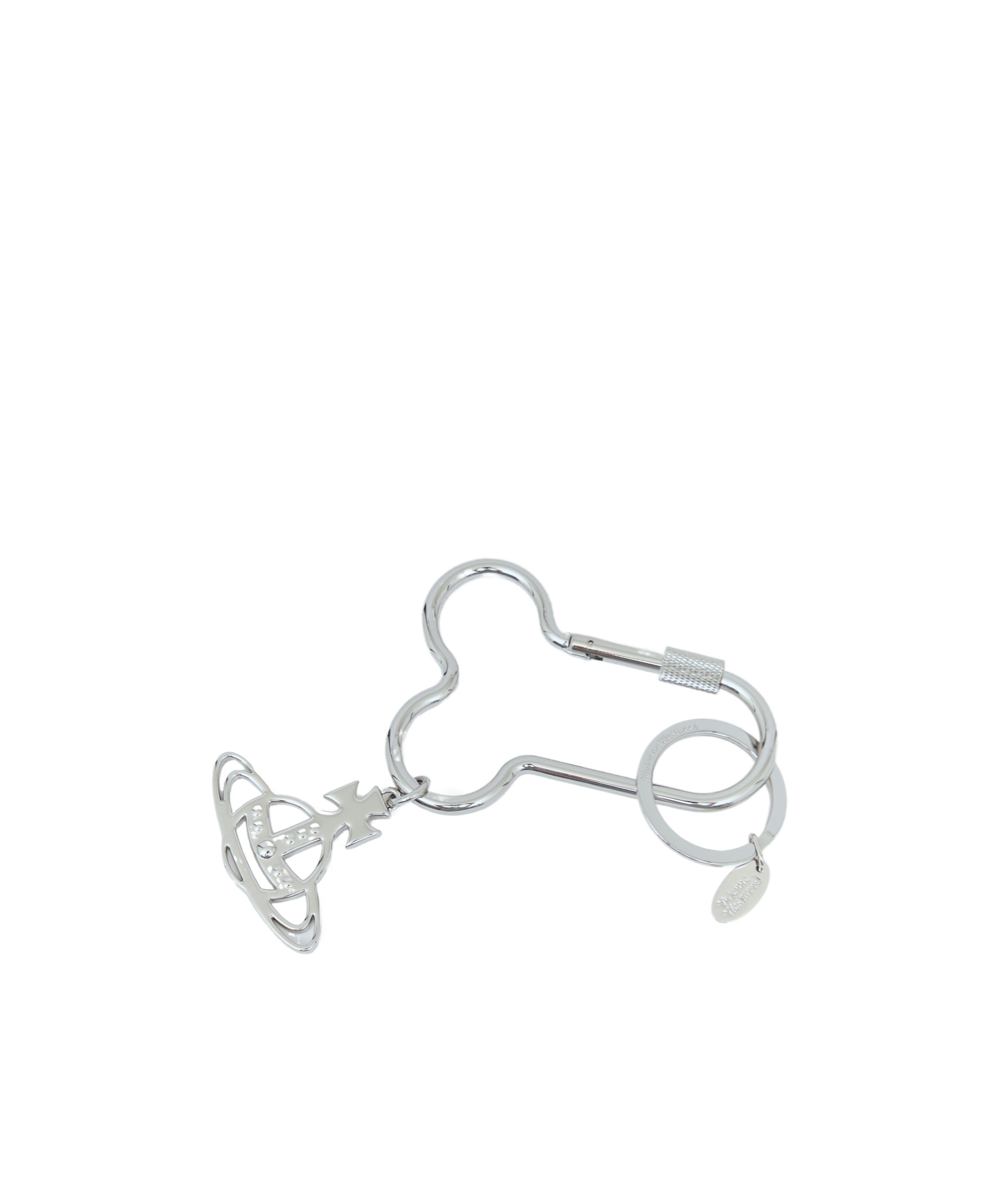 Vivienne Westwood Mountaineering Buckle Key Ring In Gray