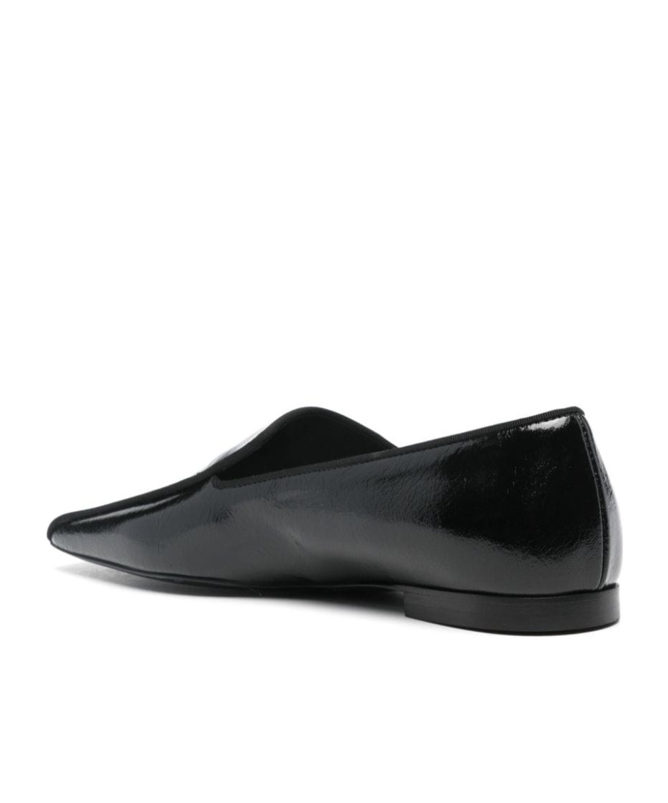 Totême Toteme Woman Loafers Black Size 8 Leather In Black