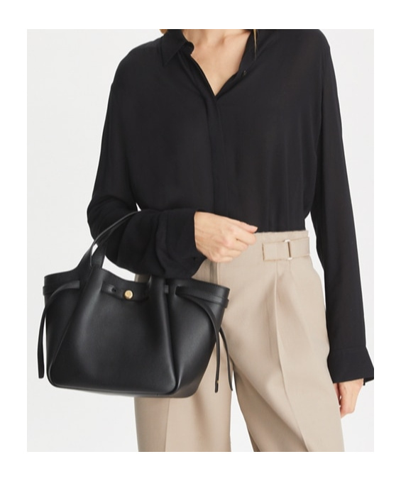 Tory Burch Romy Tote Bag In Black
