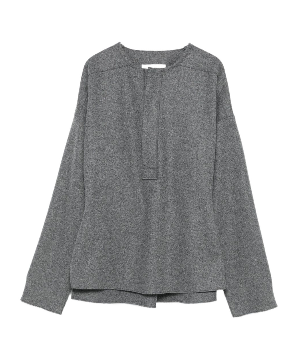 Victoria Beckham Long-sleeved Sweater In Gray
