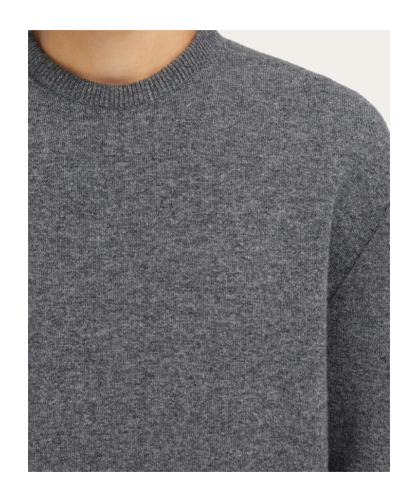 Ferragamo Cashmere Blend Pullover In Gray