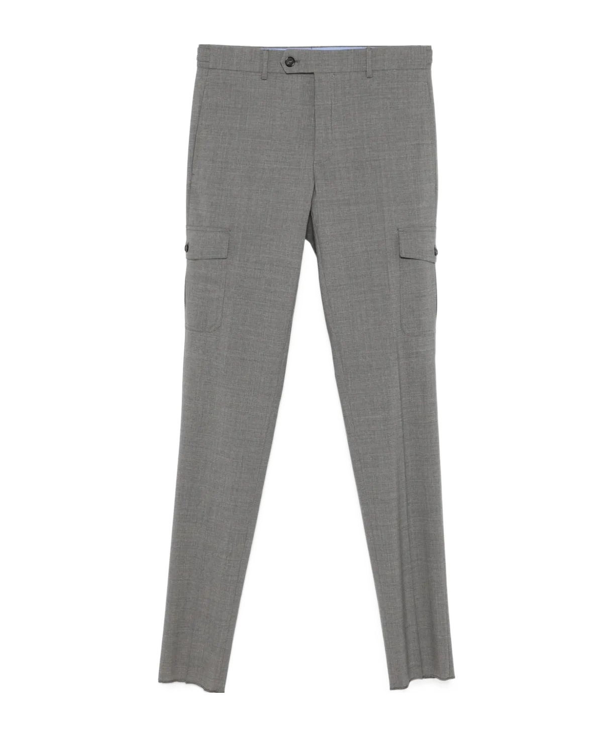 Incotex Tapered Cargo Trousers In Gray