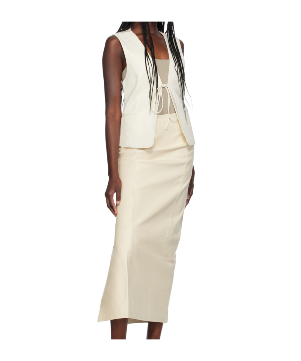 St Agni Off-white Rouleau Vest