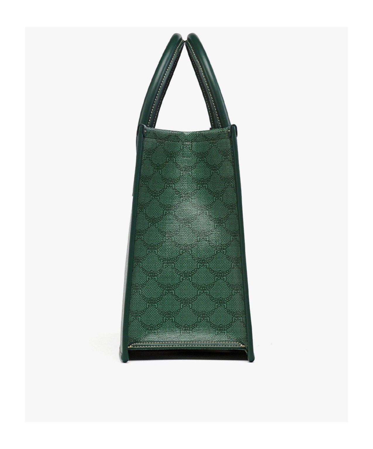 Mcm Himmel Loretos Medium Shoulder Bag In Green