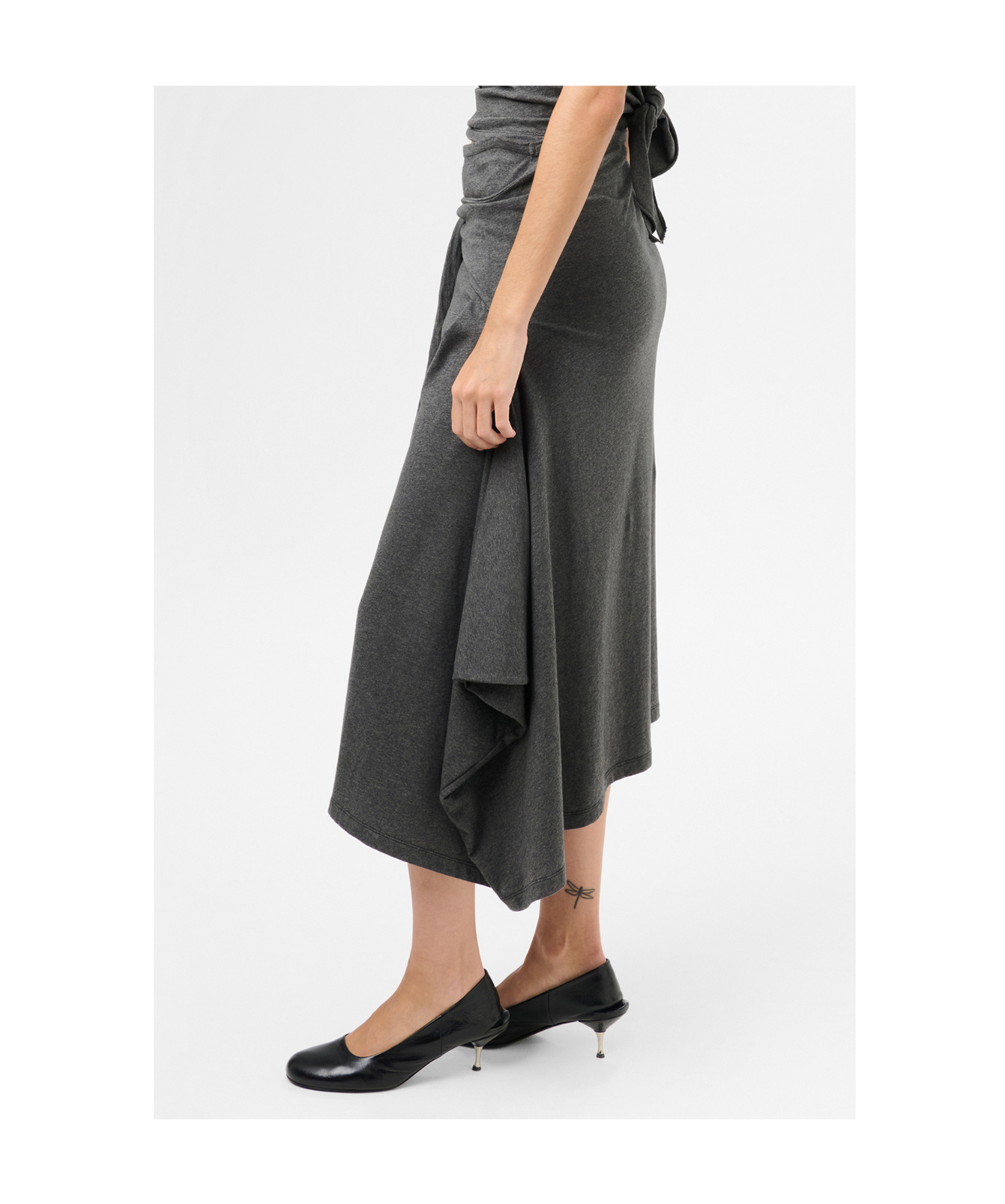 Our Legacy Skirt With Sleeves And Waist Straps In Black