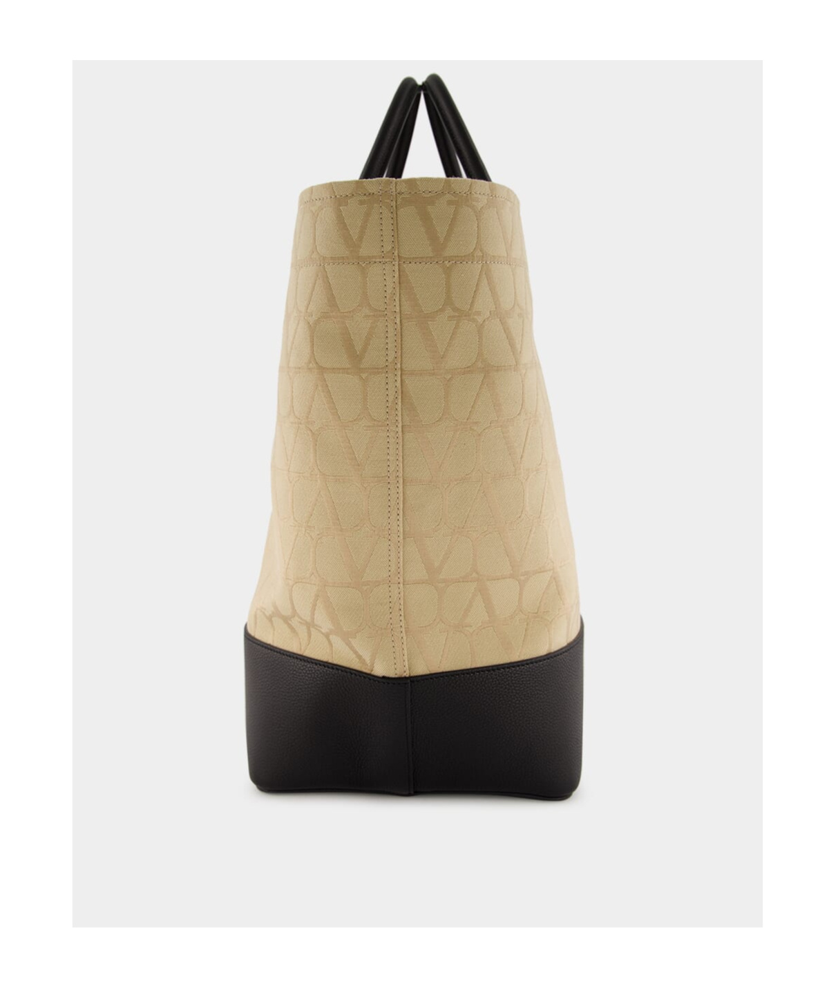 Valentino Double Handle Tote Bag In Nude