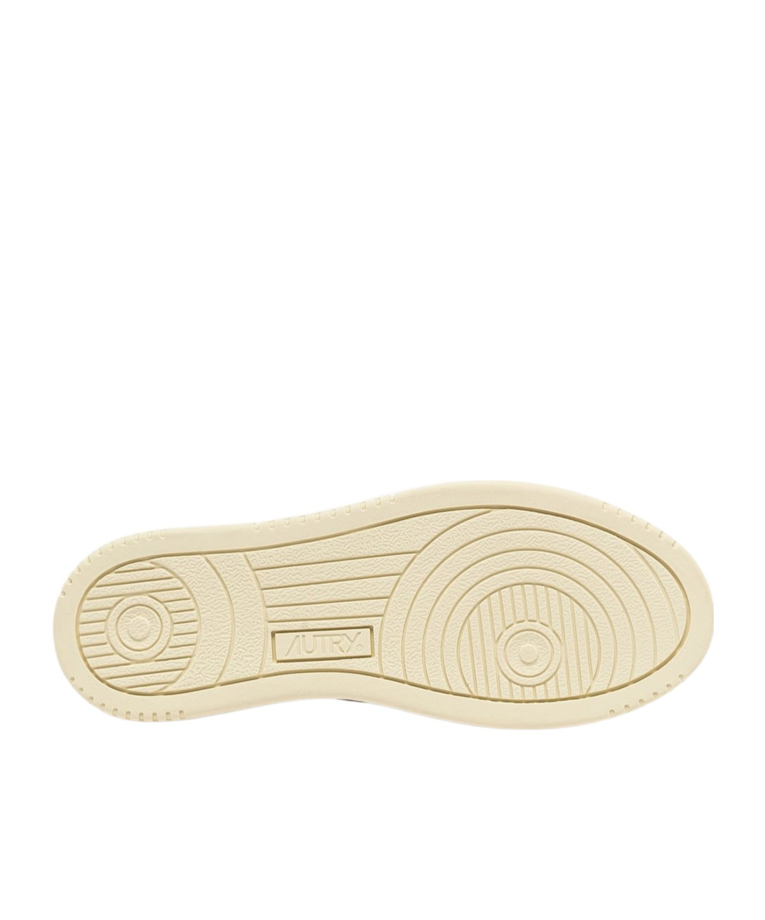 Autry 'medalist' White Low Top Sneakers With Beige Suede Details In Nude