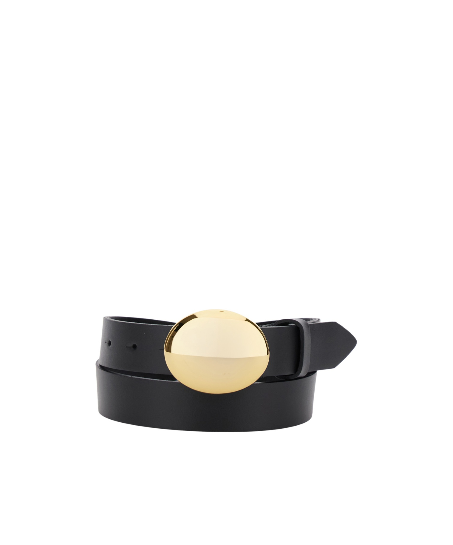 Federica Tosi 'mindy' Black Belt With Plaque On The Front