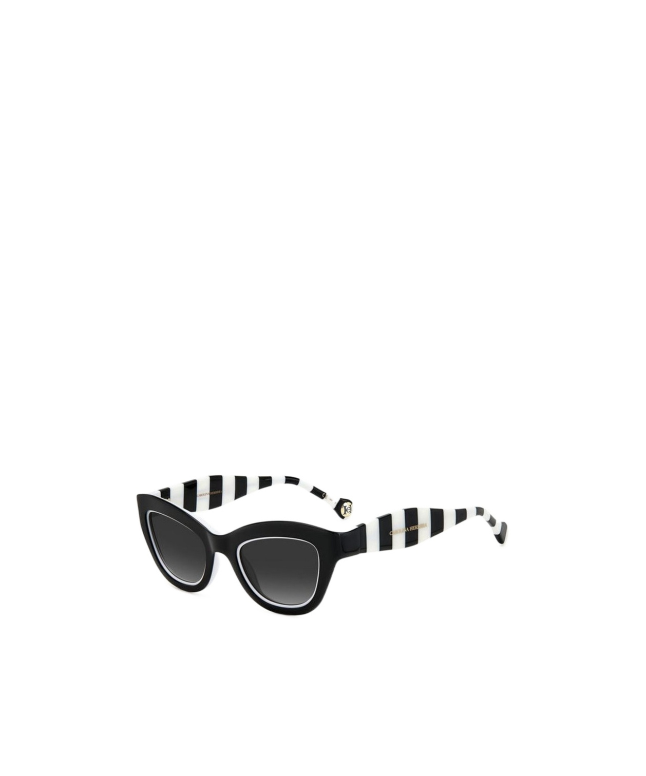 Carolina Herrera Striped Cat-eye Sunglasses In Black