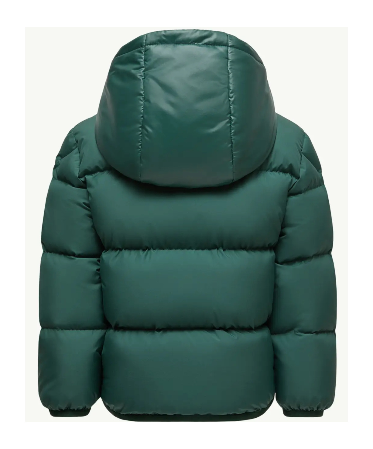 Moncler Long-sleeved Down Jacket In Green