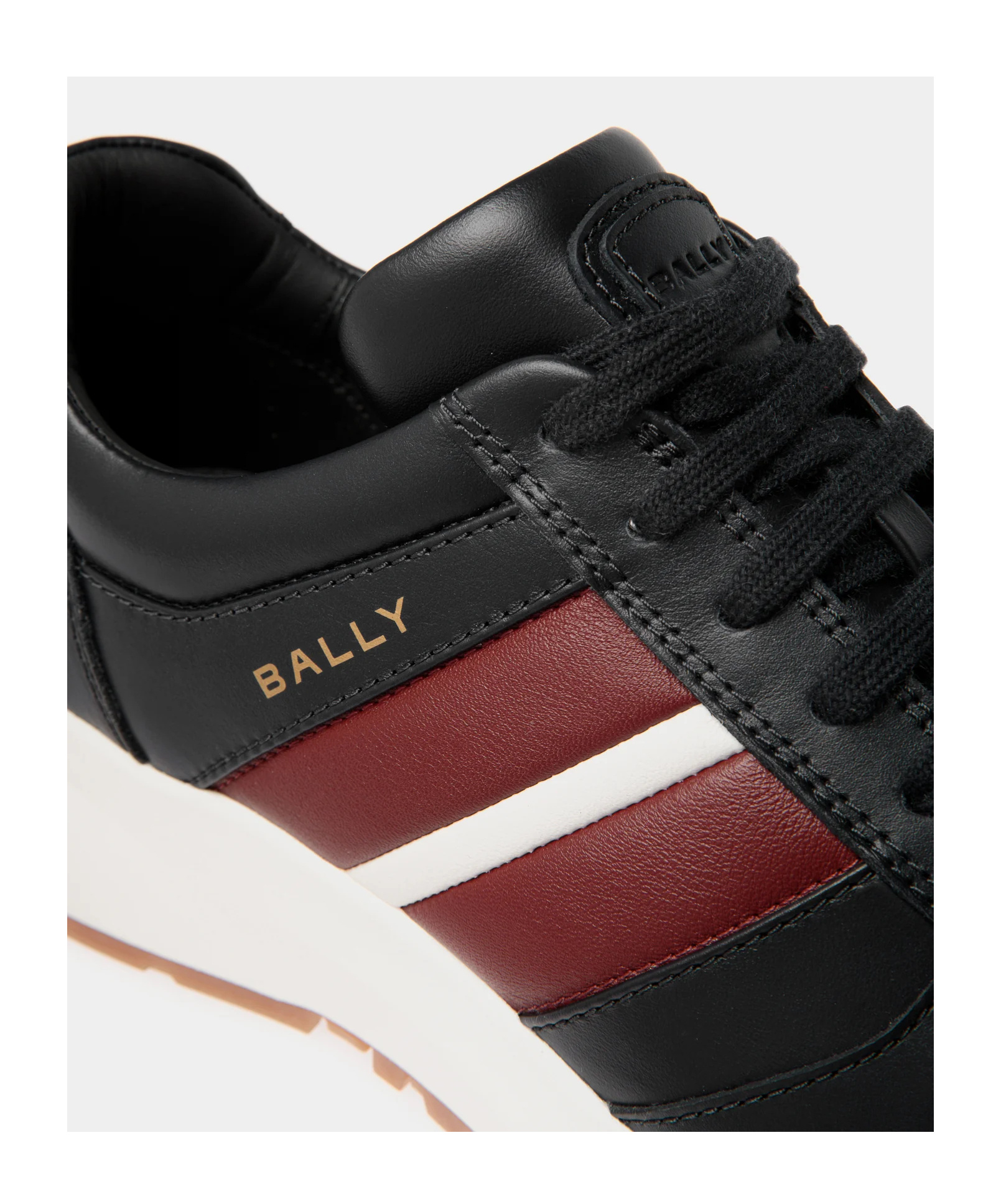 BALLY STRIPED LACE SNEAKERS