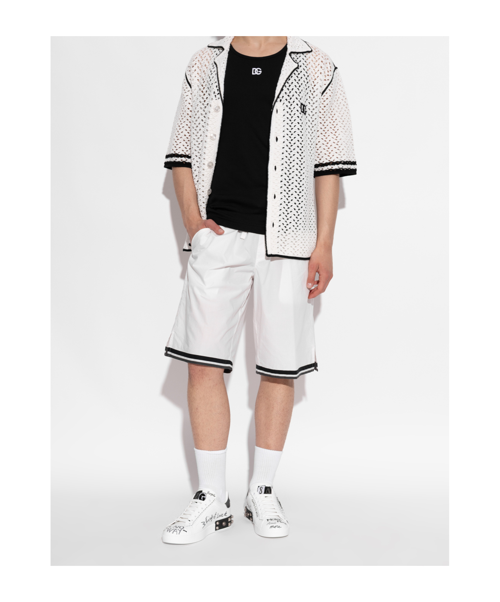 Dolce & Gabbana Portofino Calfskin Sneakers