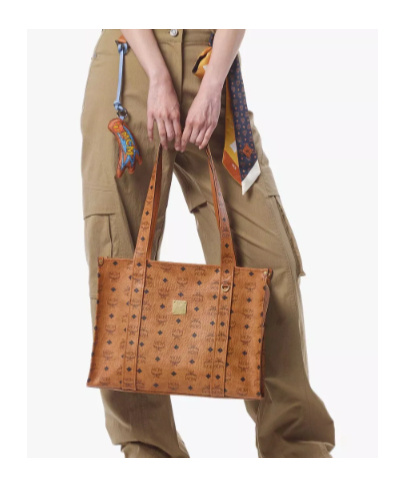 Mcm Aren School Tote In Visetos