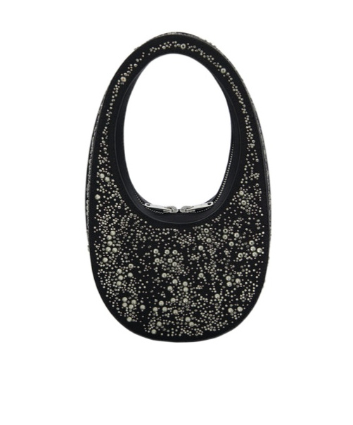 Coperni Top Handle Mini Bag In Black Silver