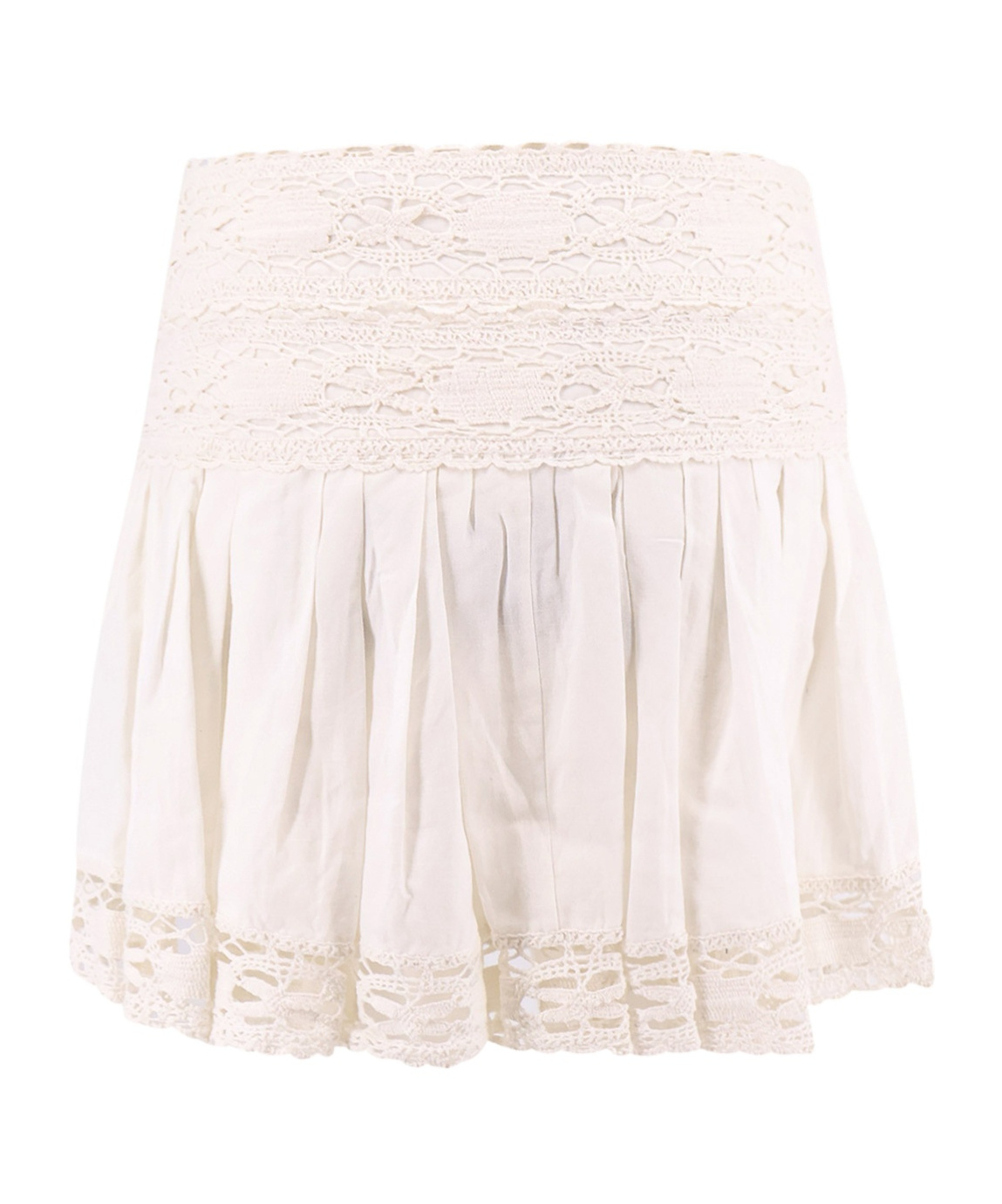 Isabel Marant Étoile Isabel Marant Etoile Violana Linen And Cotton Blend Miniskirt In White