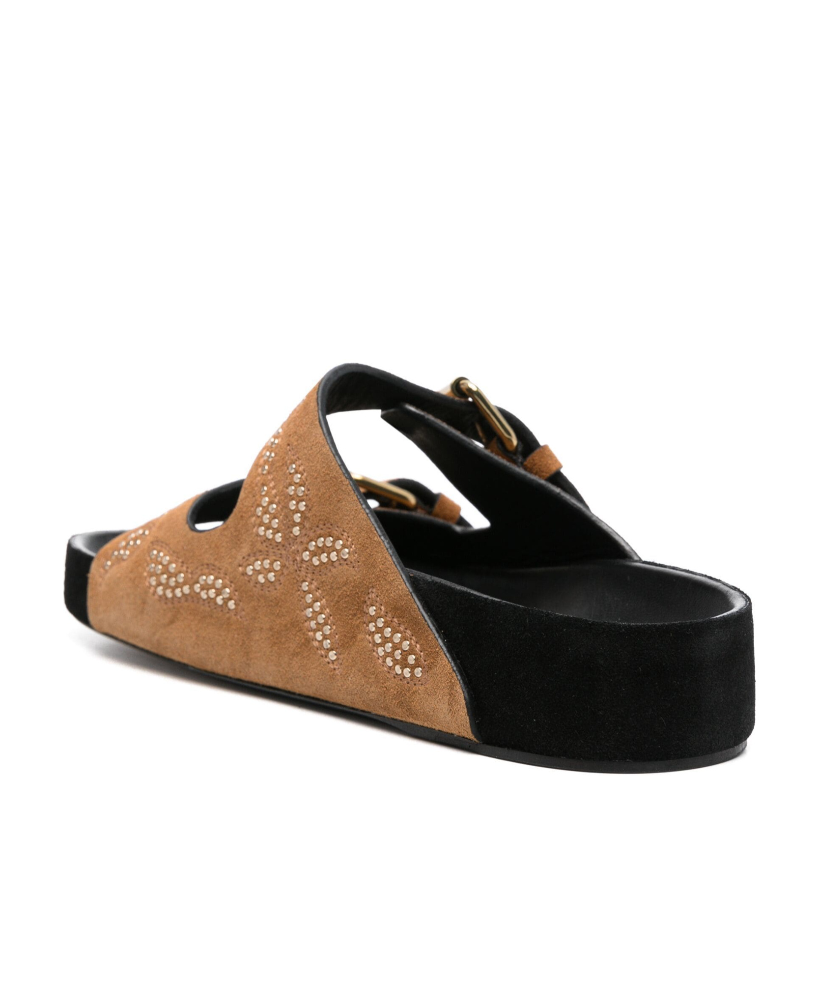 Shop Isabel Marant Open-toed Flat Sandals In Multicolor