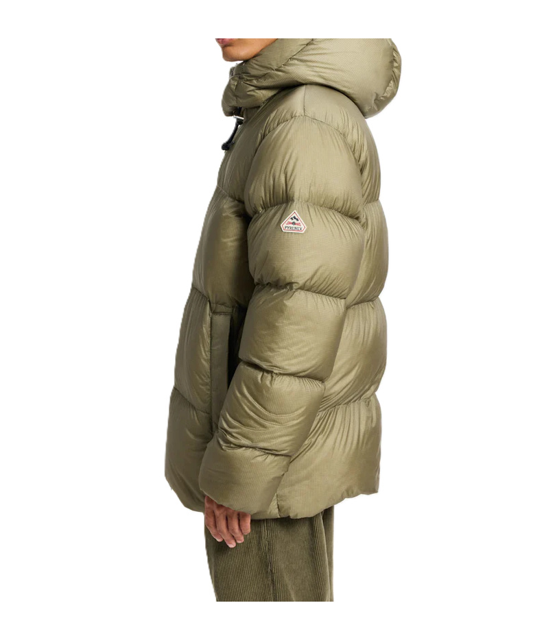 Pyrenex Long-sleeved Cotton-padded Jacket In Gold