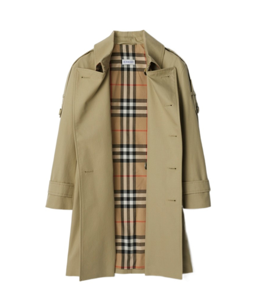 Burberry Belted Trench Coat In Nude