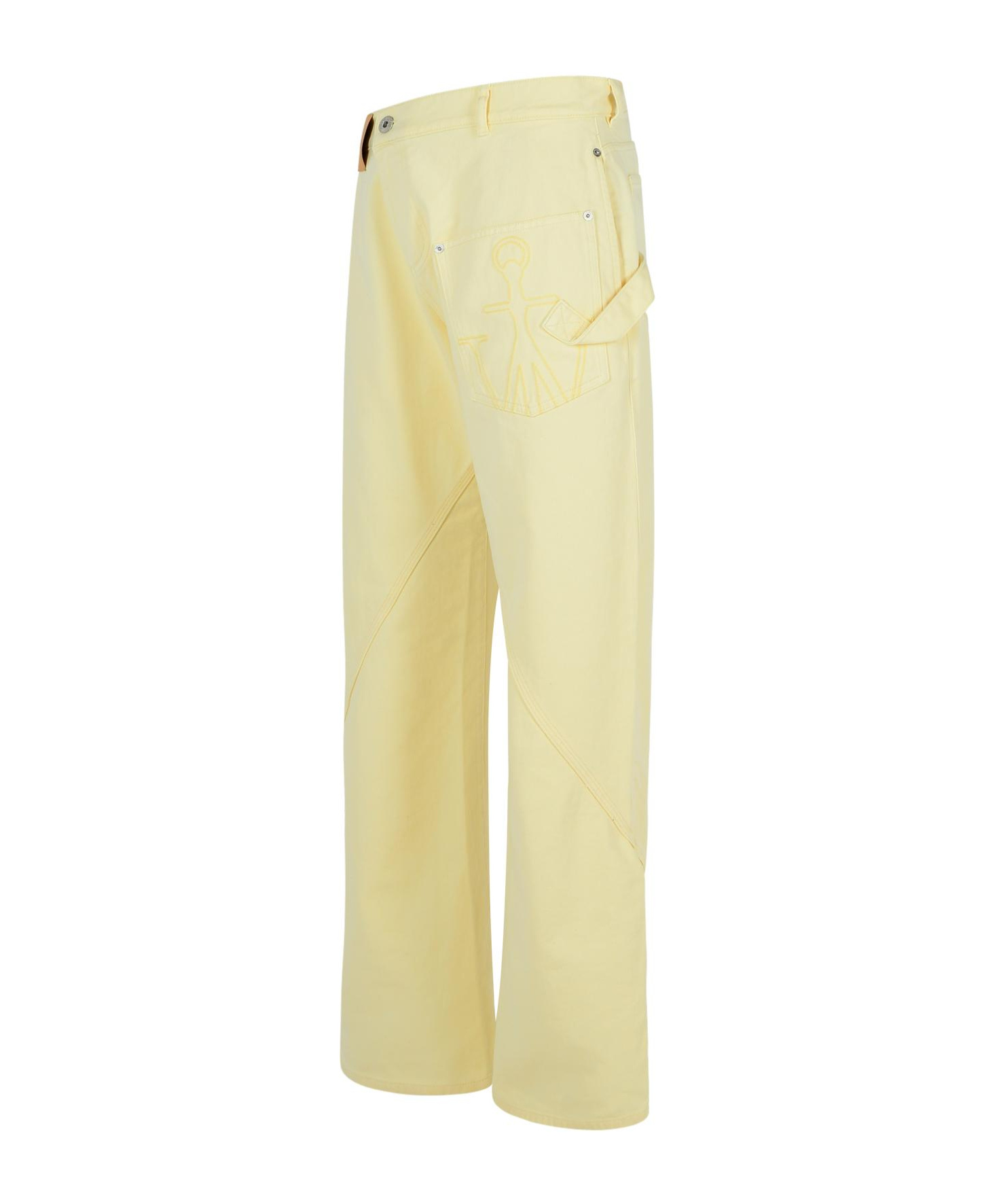 Jw Anderson Twisted Workwear Jeans In Neutral