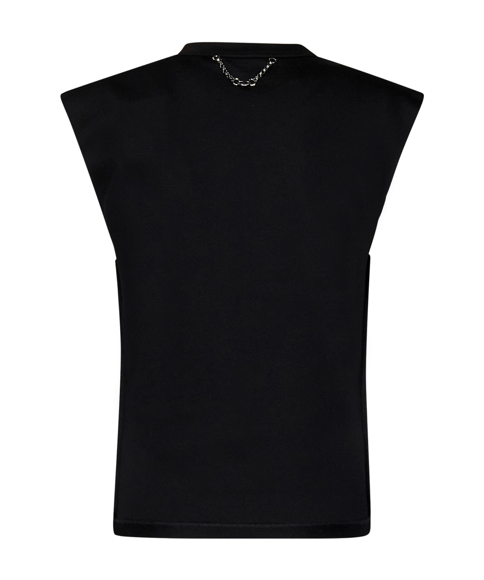 Rabanne Chain-detail Cotton T-shirt In Black