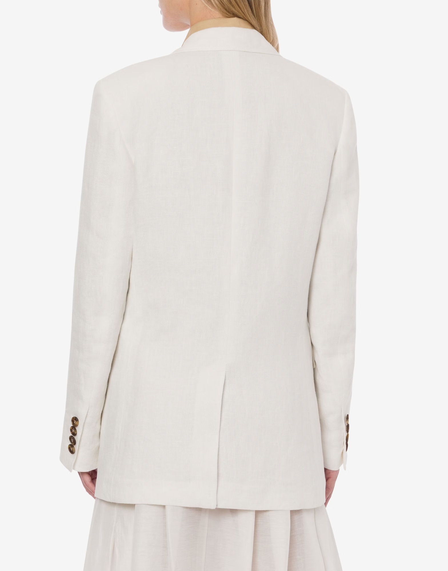 Alberta Ferretti Jackets Single-breasted Notched Lapels In Neutral