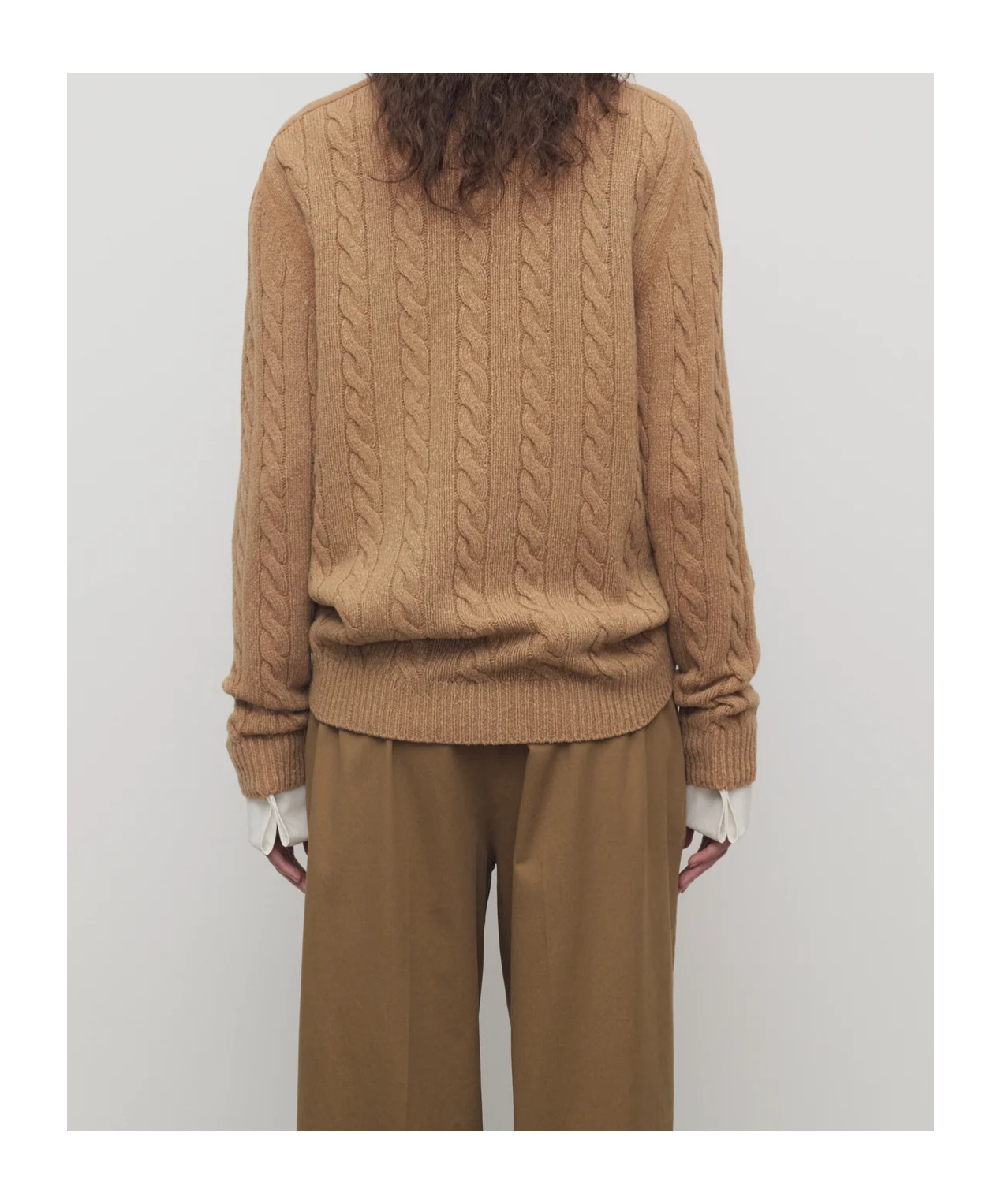 The Row Long-sleeved Cardigan In Brown