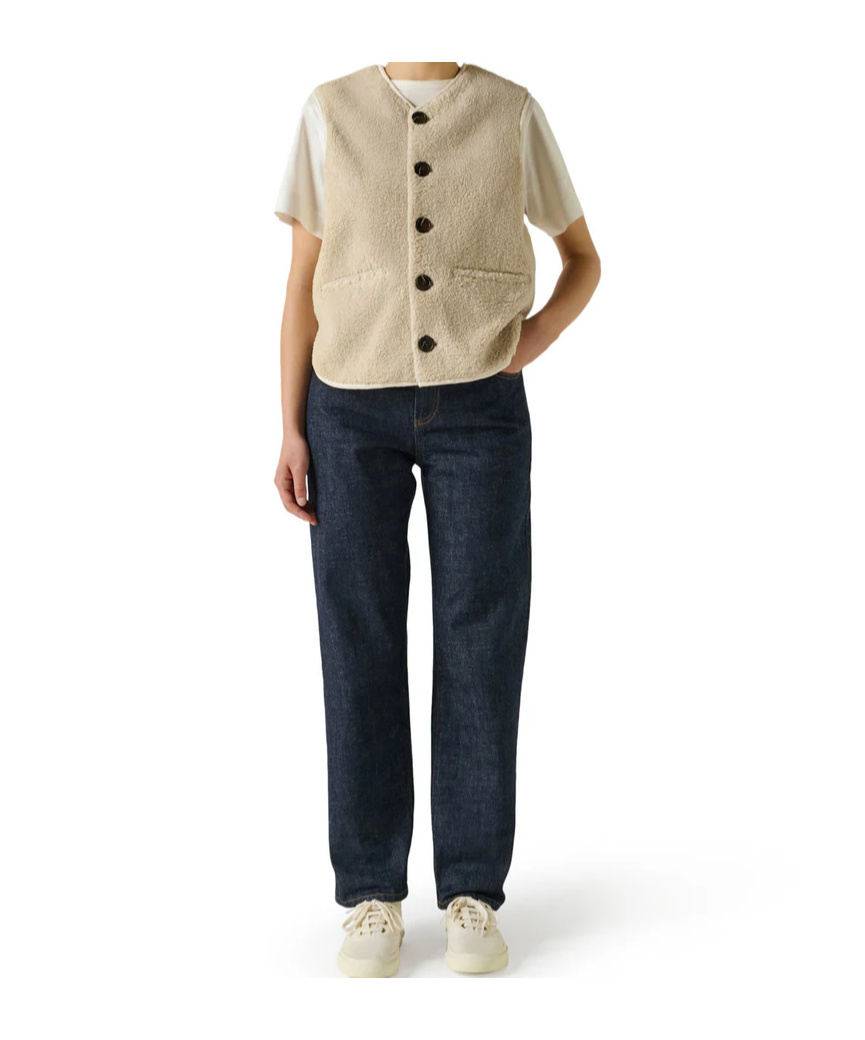 Soeur Sleeveless Casual Vest In Neutral
