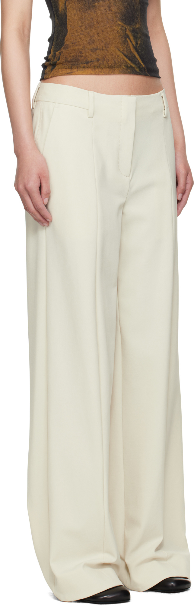 Jean Paul Gaultier Stretch Nylon Twill Trousers