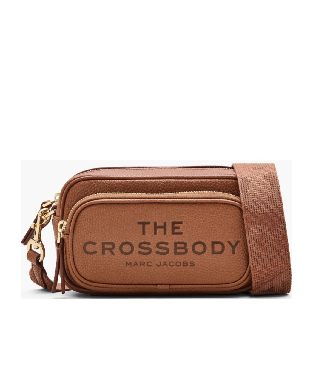 Marc Jacobs The Crossbody Tote Leather Bag Argan Color In Brown