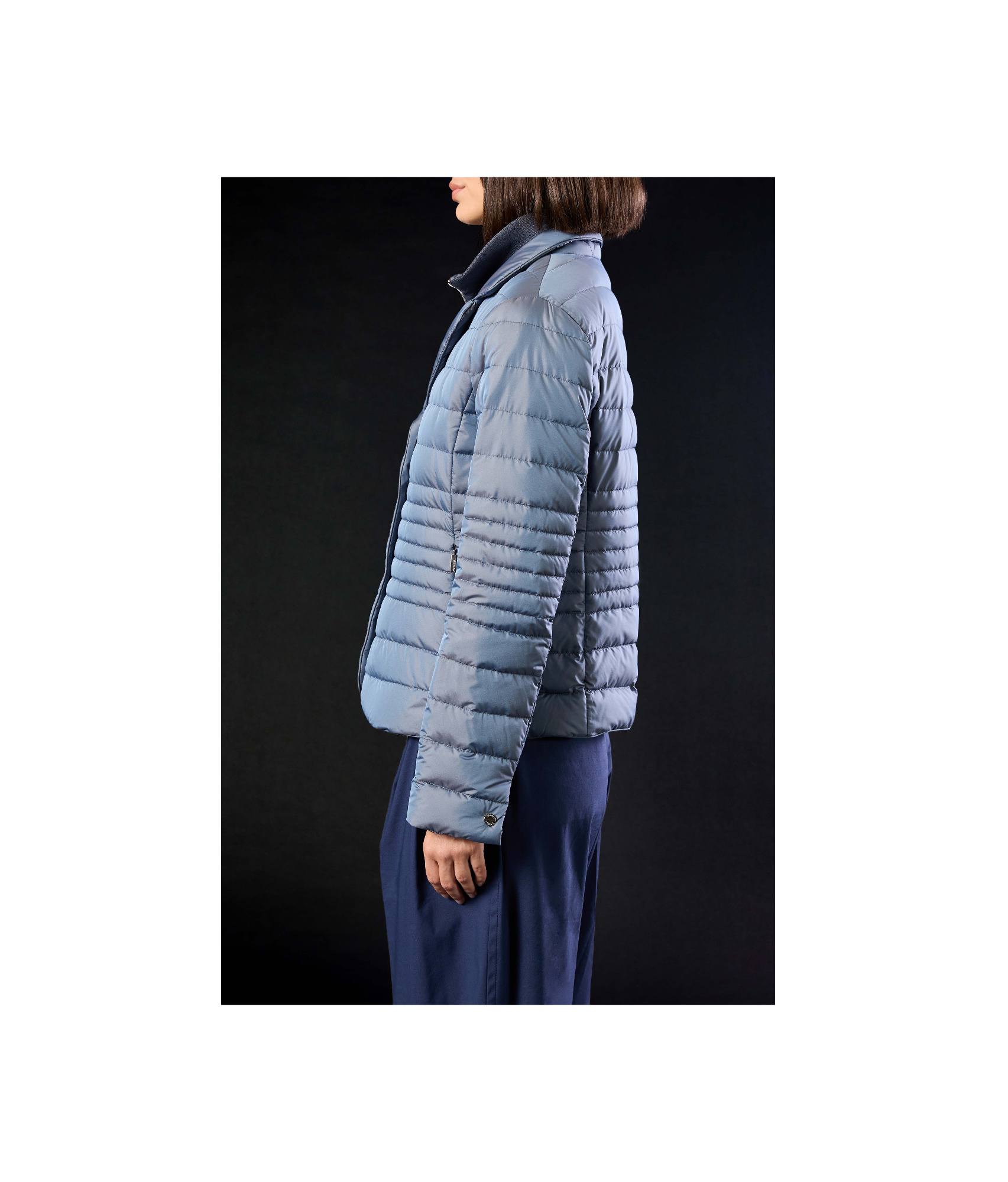 Moorer Long-sleeved Down Jacket In Purple