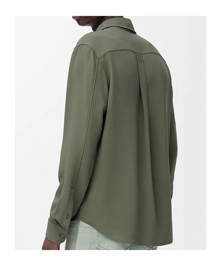 Loewe Shirt In Viscose Blend In Green