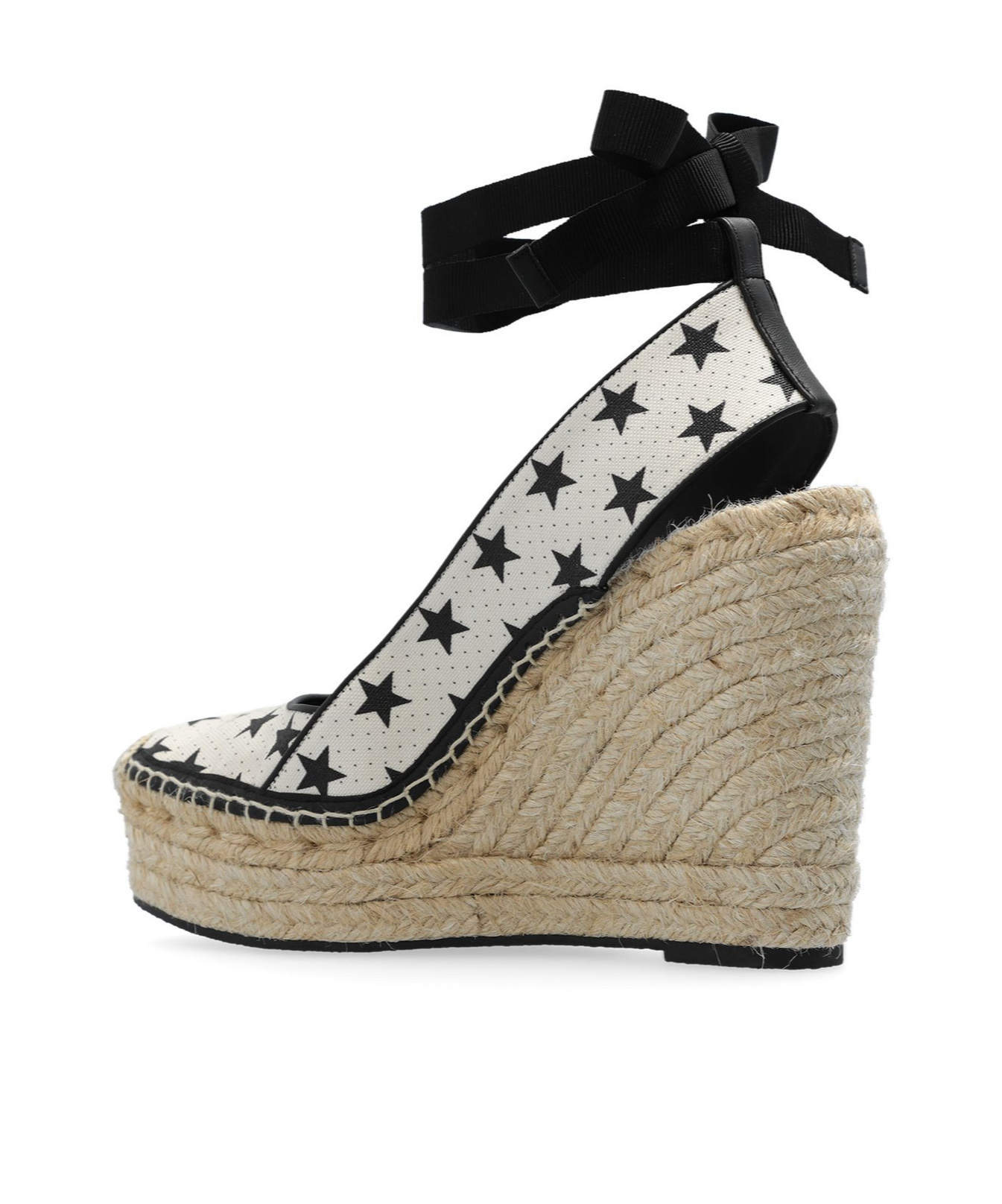 Shop Balmain Star-print 120mm Espadrilles In Multicolor