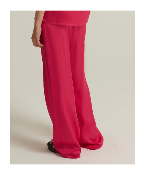 Yves Salomon Elastic Waist Casual Pants In Pink