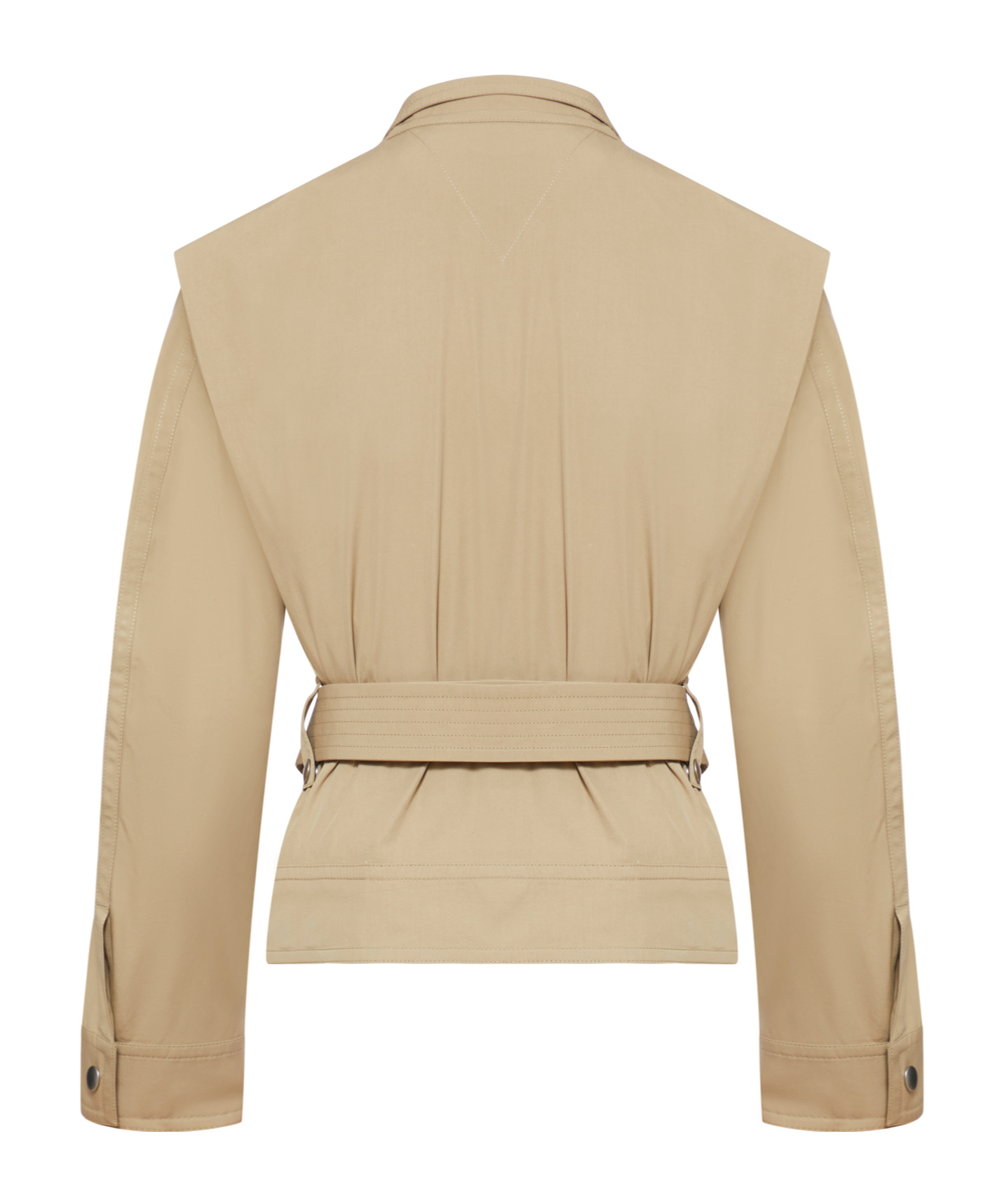Shop Bottega Veneta Compact Cotton Blouson In Nude