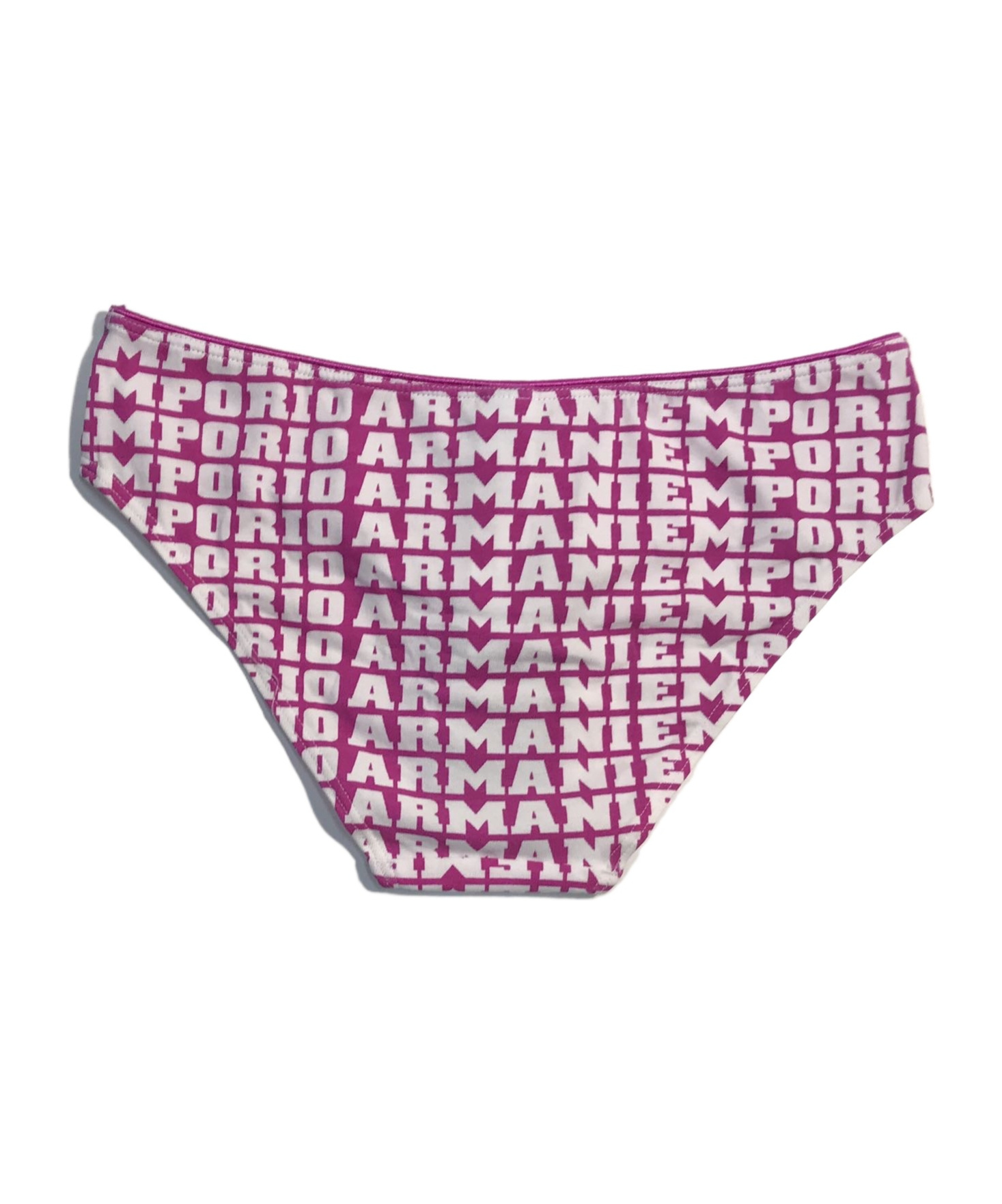 Emporio Armani Logo Printed Briefs Pants In Pink