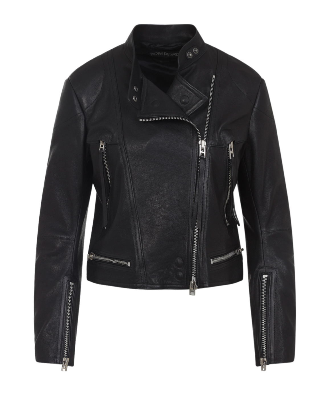 Tom Ford Leather Jacket In Black