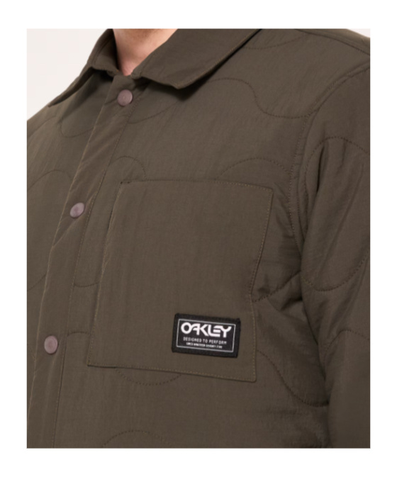 Oakley Quilted Sherpa Jacket In New Dark Brush