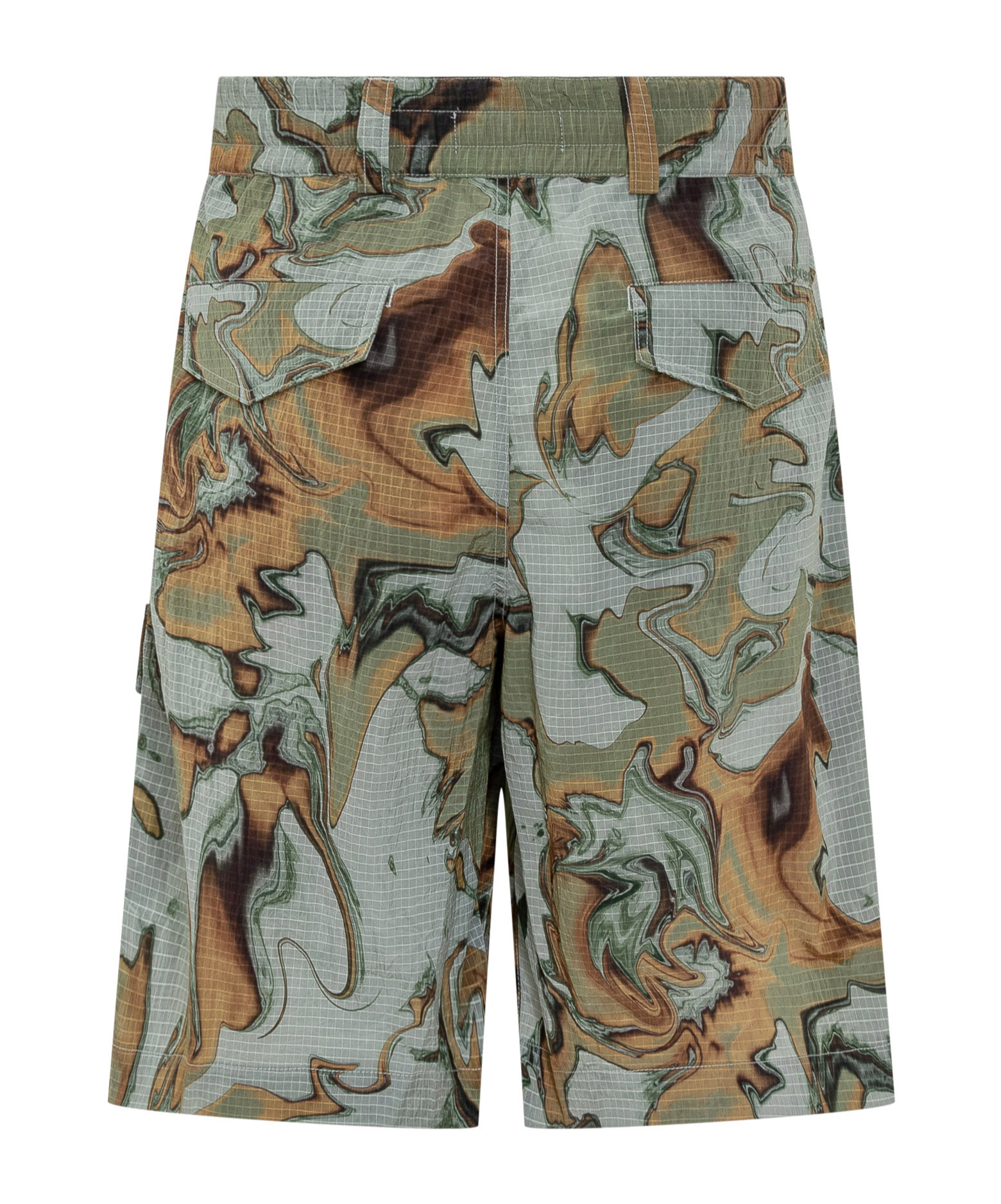 Woolrich Tie-dye Shorts In Gray