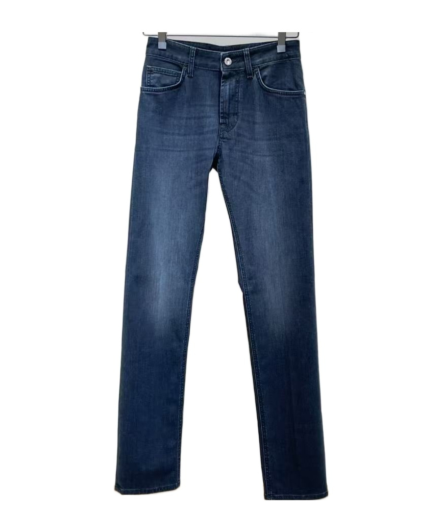 Stefano Ricci Belt Loop Jeans In Blue