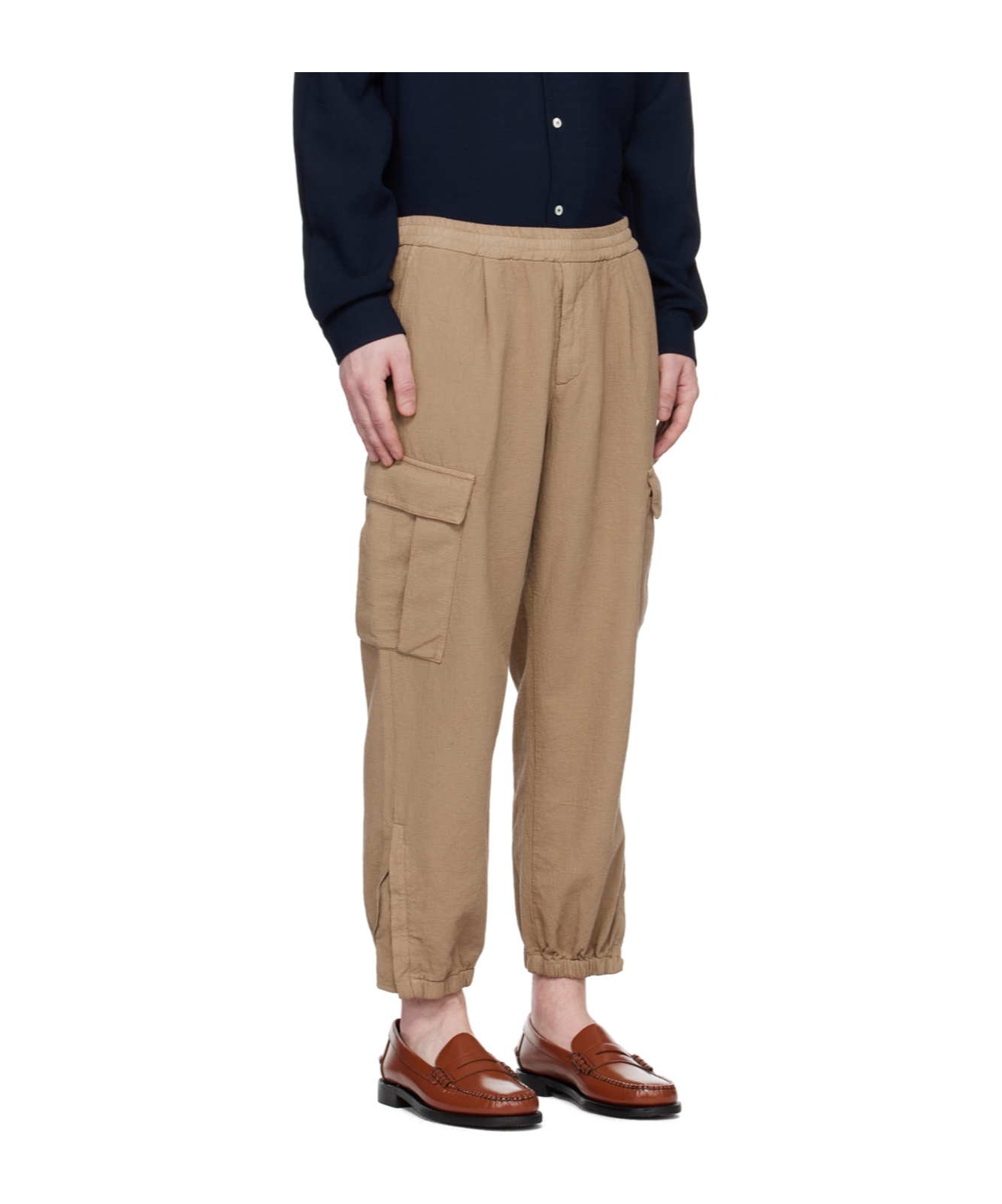 BARENA VENEZIA RAMBAGIO CRESPON OVERALLS CASUAL PANTS