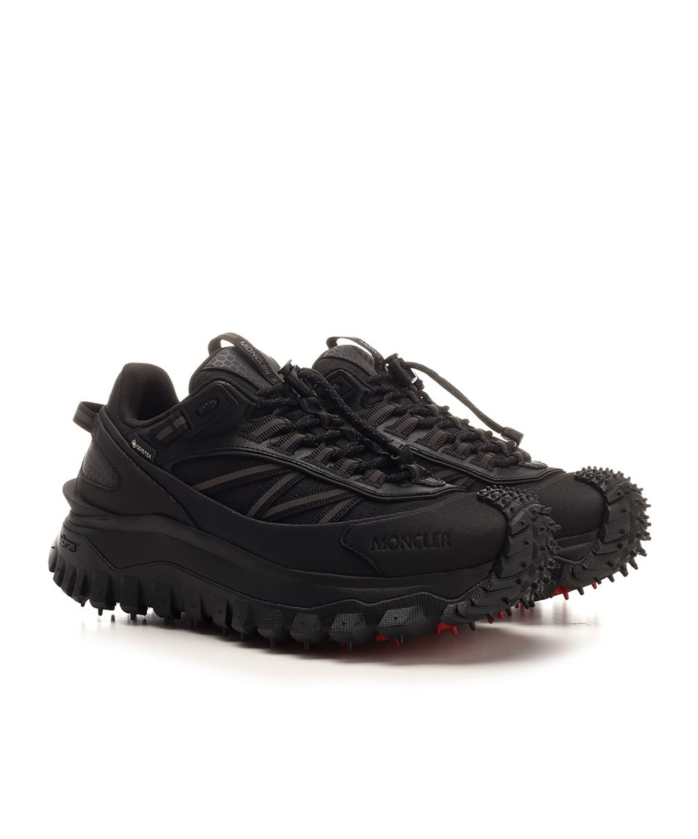 Shop Moncler Trailgrip Gtx Sneakers In Black