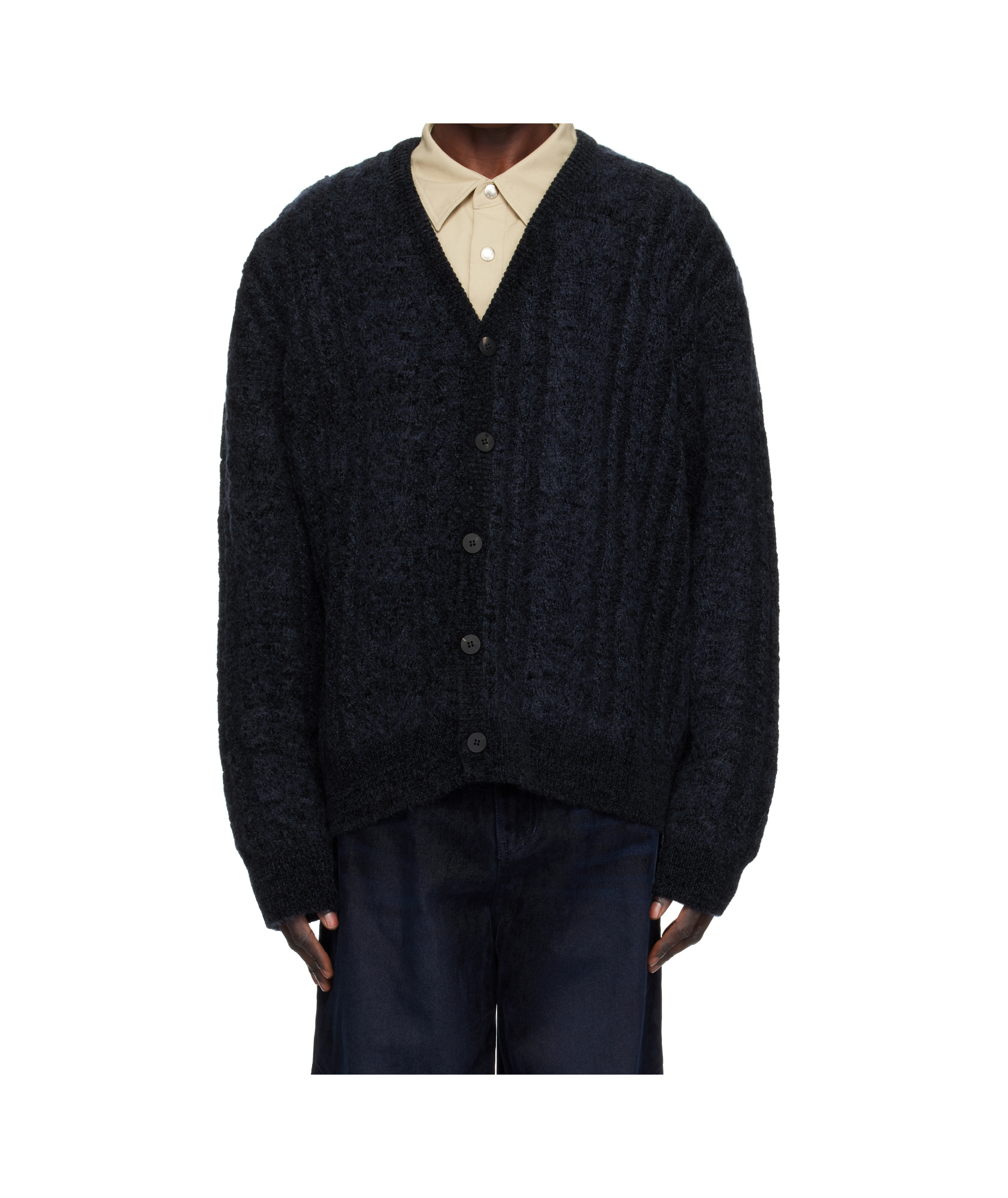 Wooyoungmi Long-sleeved Cardigan In Black