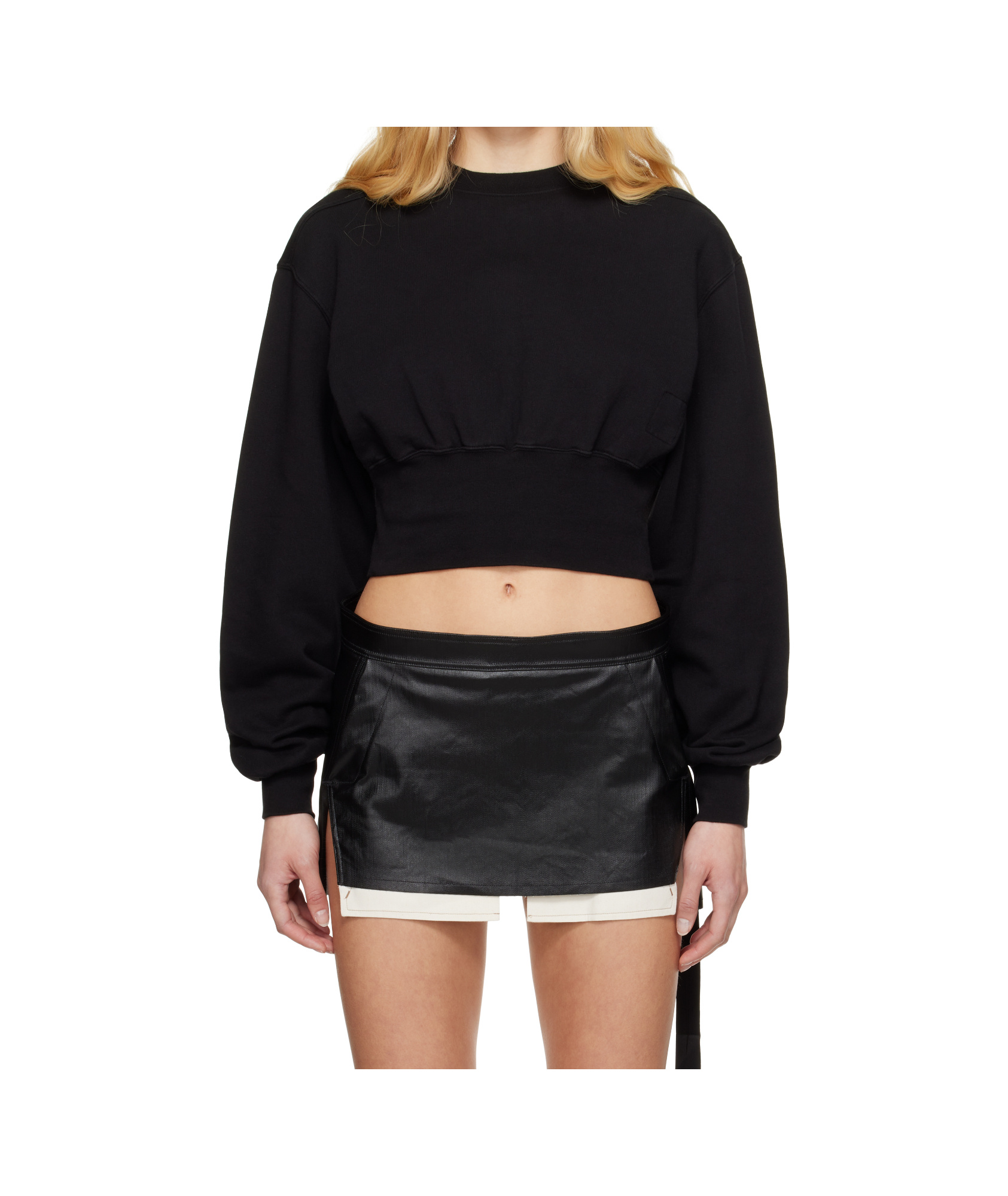 Rick Owens Drkshdw Black Hollywood Tatlin Sweatshirt In Black