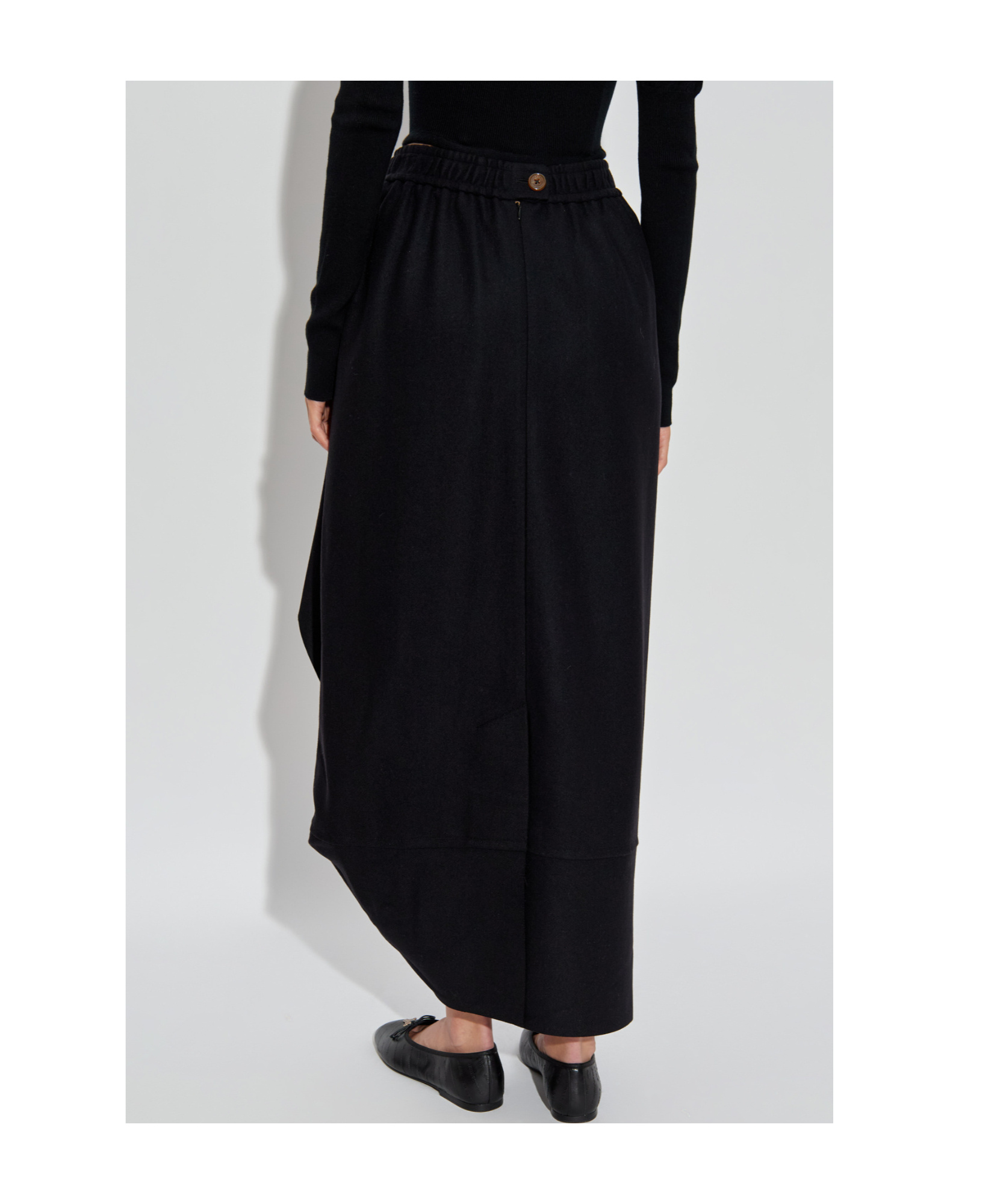 Vivienne Westwood Ruffled Pocketed Asymmetrical Skirt In Black